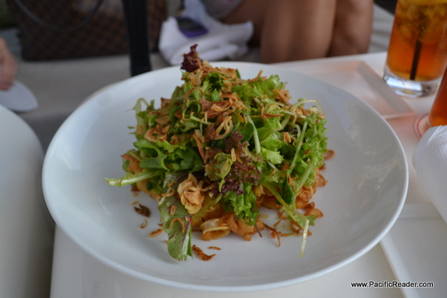 Best Salad is at Morimoto Waikiki, Tempura Calamari Salad