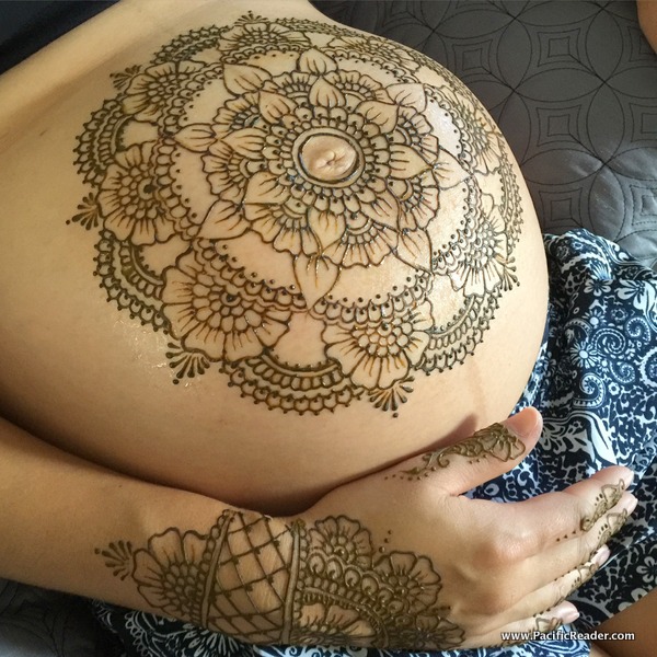 Belly Bump Art with Hau’oli Henna